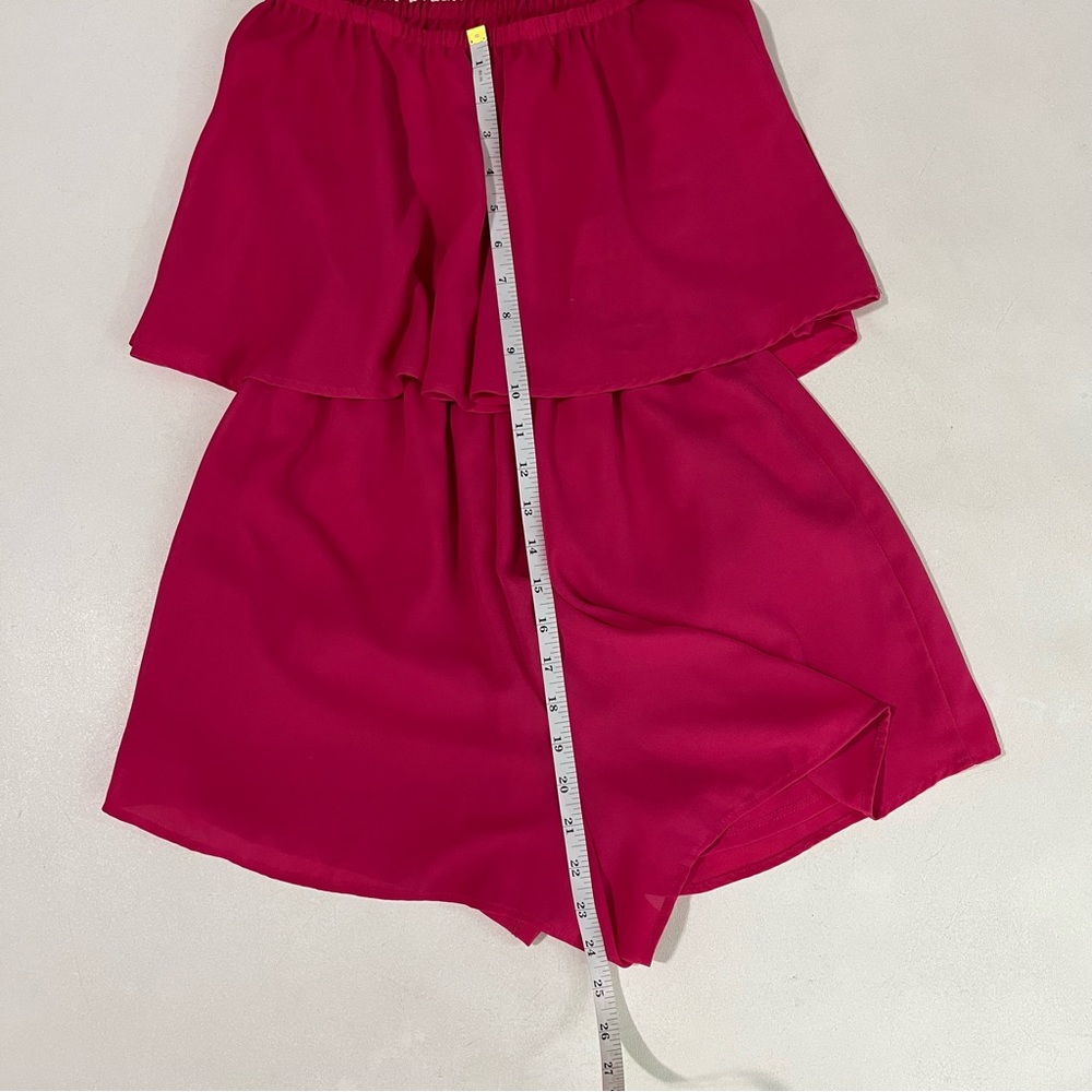 Show Me Youe MuMu pink mini off the shoulder romper - Picture 7 of 9